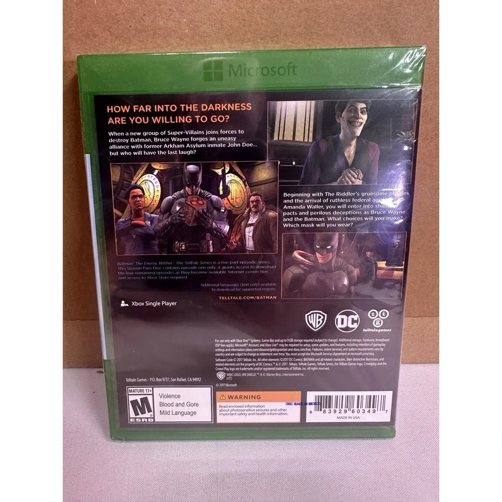 Batman: The Enemy Within - The Telltale Series - Microsoft Xbox One New Sealed